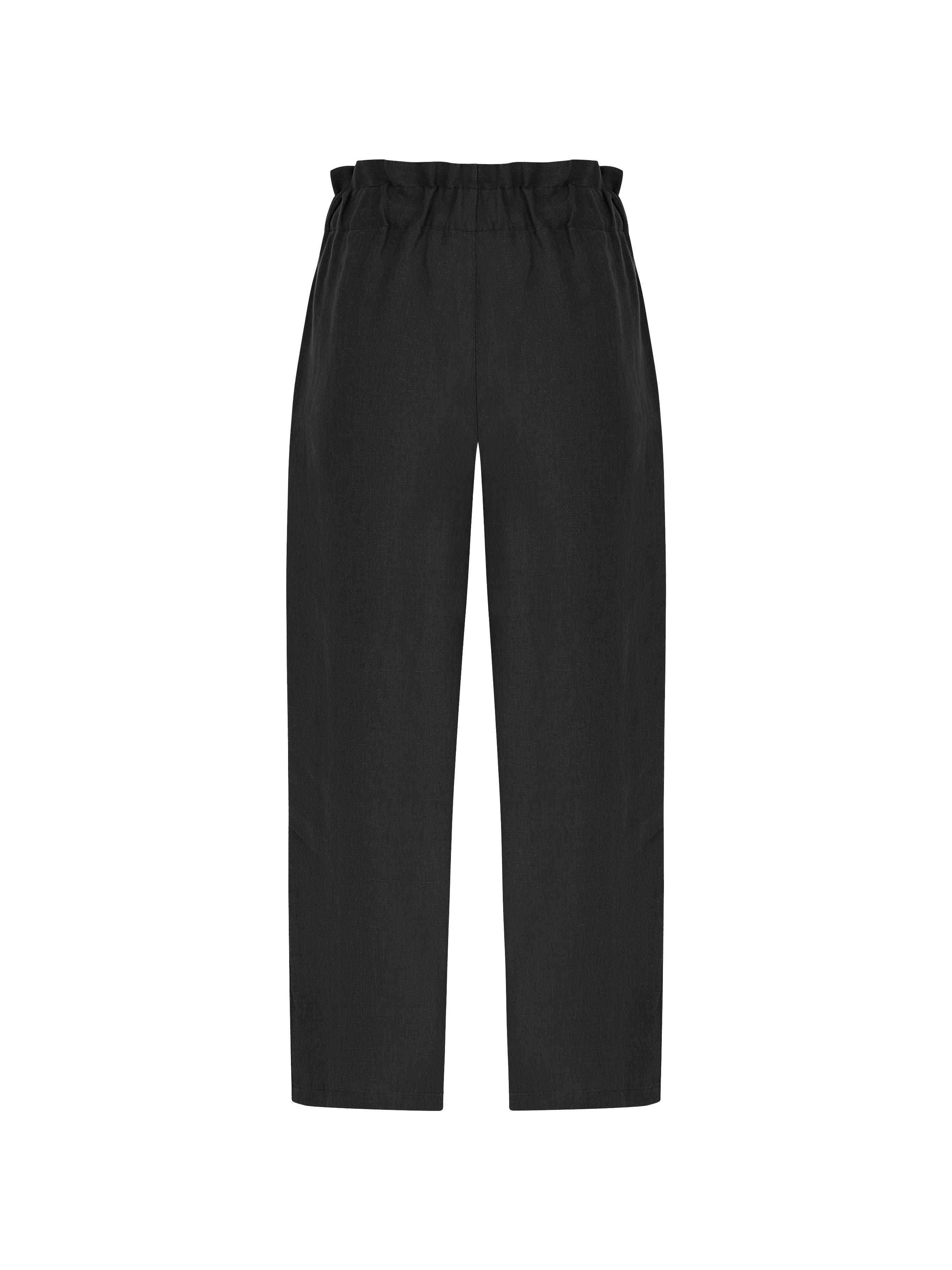 As Within So Without Keten Pantolon - Beyaz ürün detayı 7 | Dor Raw Luxury