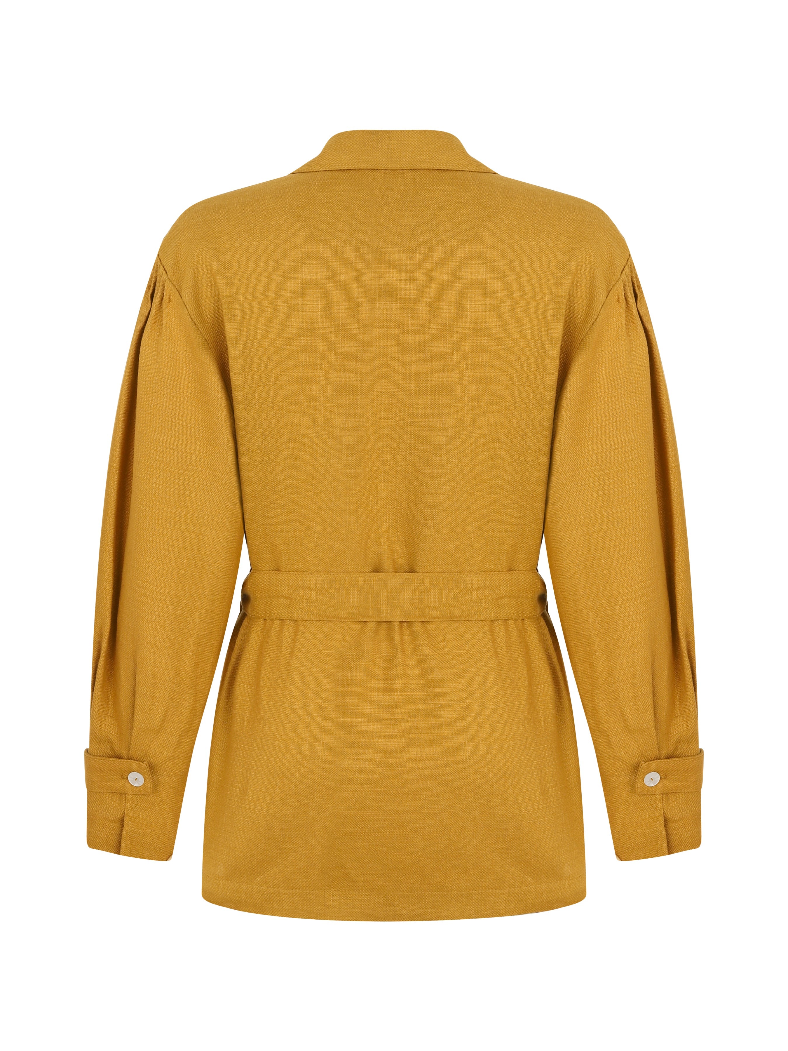 Pure Potentiality Oversize Ceket - Hardal Sarı ürün detayı 4 | Dor Raw Luxury