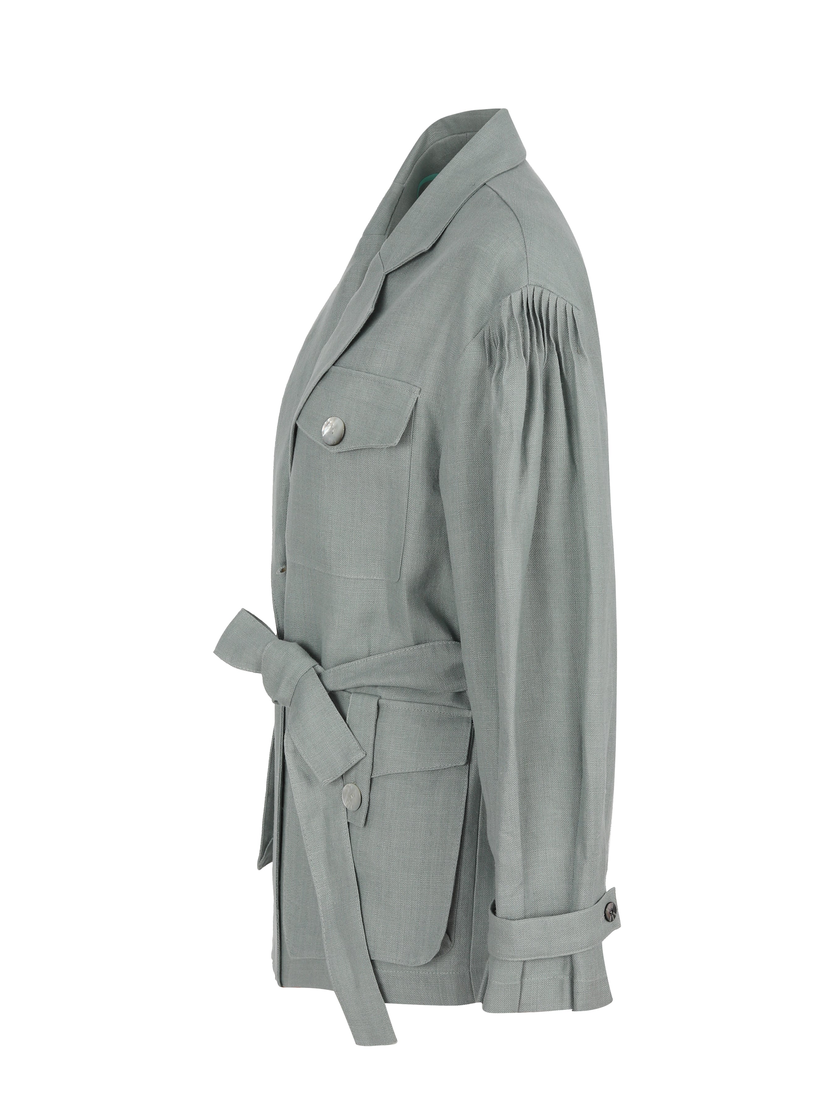 Pure Potentiality Oversize Ceket - Hardal Sarı ürün detayı 8 | Dor Raw Luxury