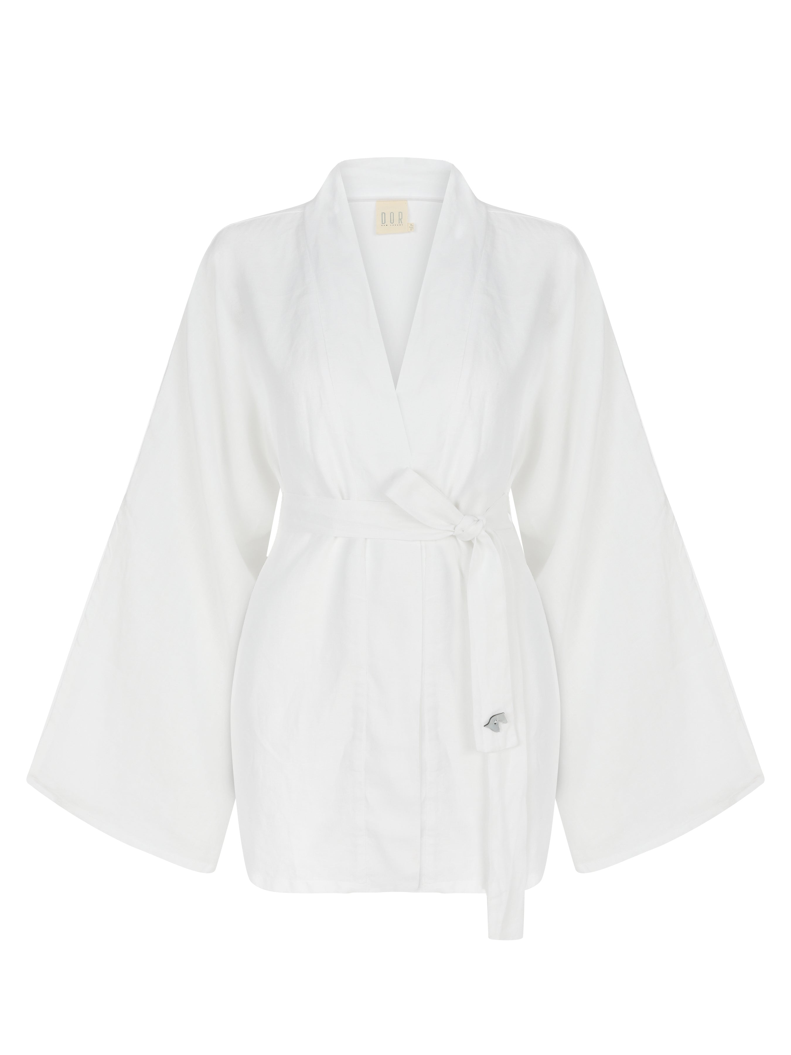 Beyaz keten kimono | yazlık kimono | Dor Raw Luxury