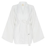Beyaz keten kimono | yazlık kimono | Dor Raw Luxury
