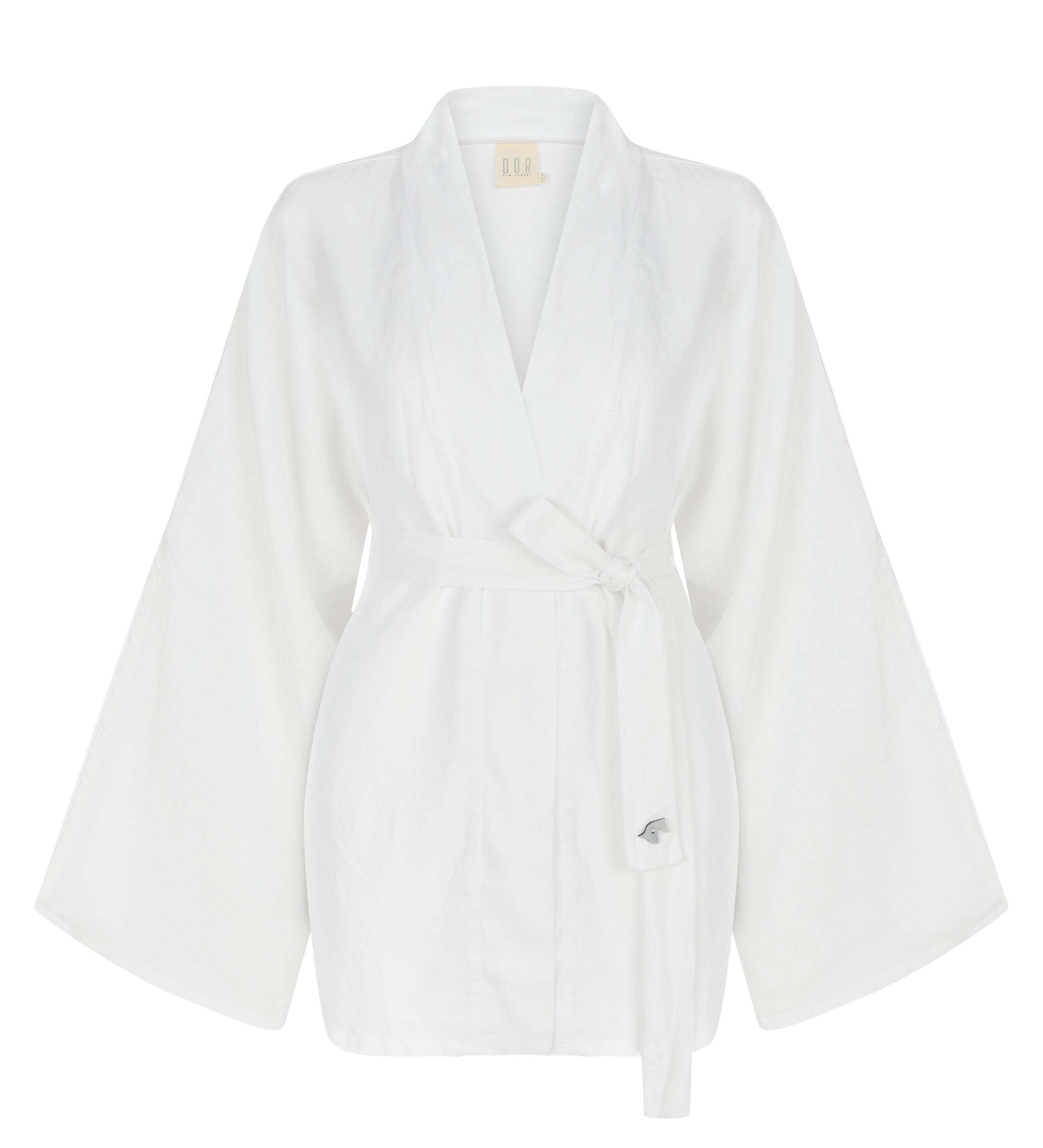Beyaz keten kimono | yazlık kimono | Dor Raw Luxury