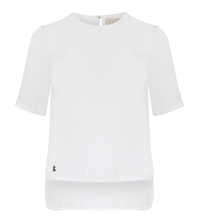 Beyaz keten bluz | yazlık bluz | Dor Raw Luxury