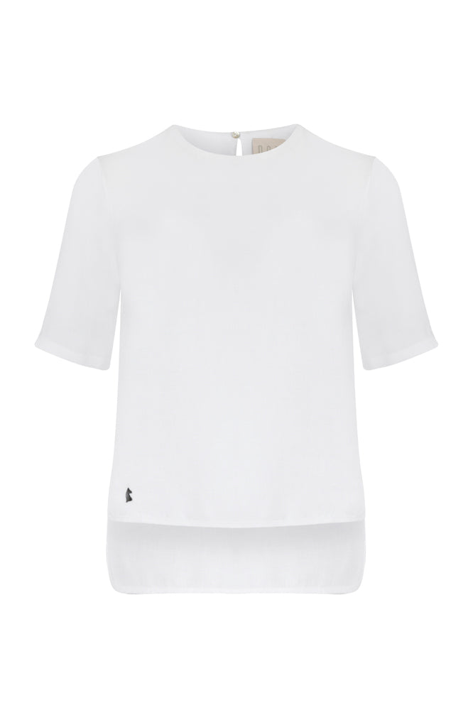Beyaz keten bluz | yazlık bluz | Dor Raw Luxury