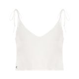 Beyaz keten crop bluz | yazlık bluz | Dor Raw Luxury