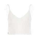 Beyaz keten crop bluz | yazlık bluz | Dor Raw Luxury