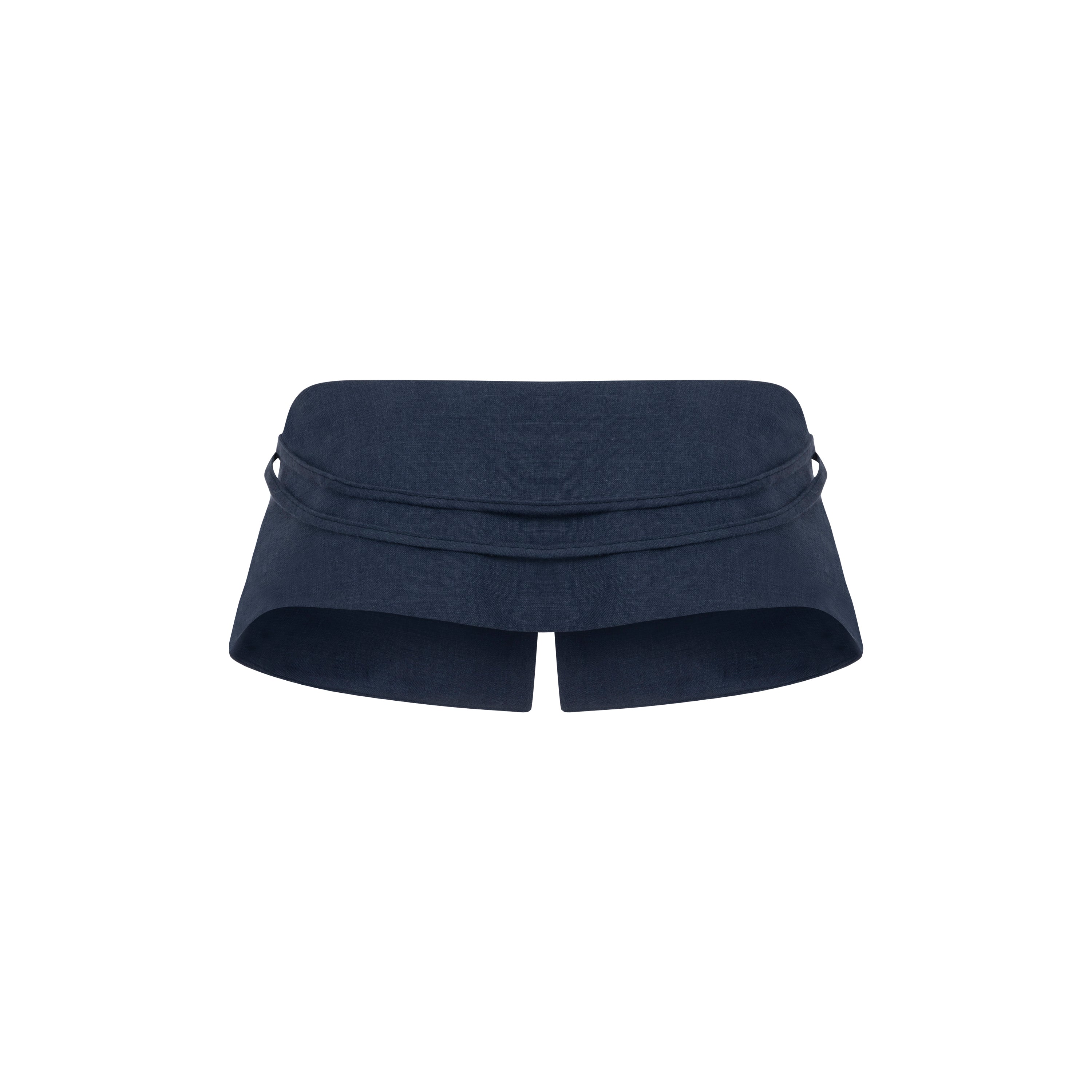 Lacivert keten bluz | yazlık bluz | Dor Raw Luxury