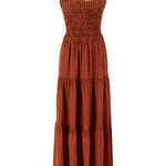 Runs Through My Mind Maxi Keten Elbise - Yeşil ürün detayı 10 | Dor Raw Luxury
