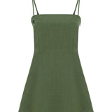 Long Story Short Mini Keten Elbise - Ten Rengi ürün detayı 10 | Dor Raw Luxury