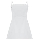 Long Story Short Mini Keten Elbise - Ten Rengi ürün detayı 4 | Dor Raw Luxury