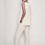 Nice Time of the Year Organik Keten Pantolon - Ekru ürün detayı 8 | Dor Raw Luxury