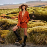You've Come a Long Way Keten Bluz - Yeşil ürün detayı 9 | Dor Raw Luxury