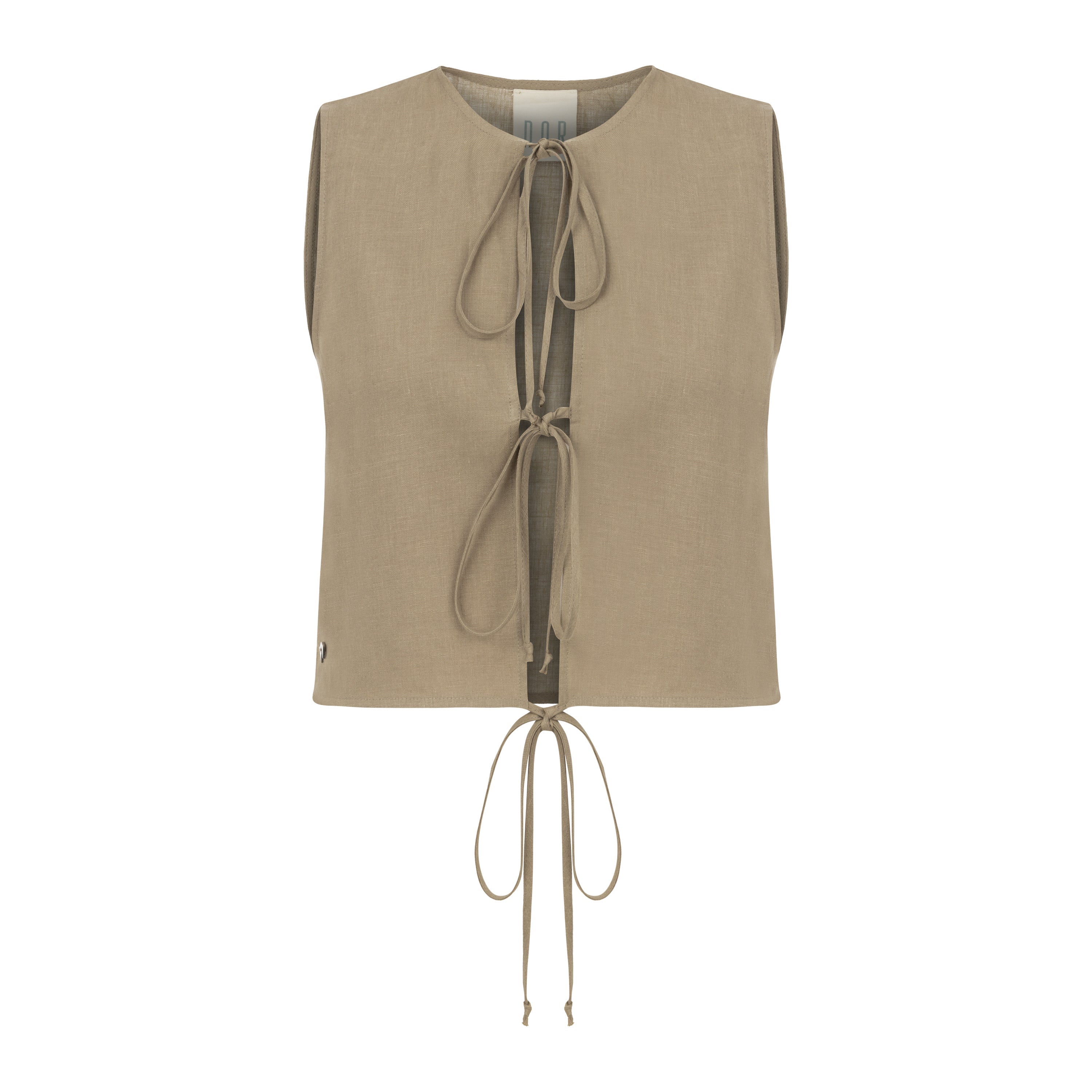 Deep Down Inside Keten Bluz - Beyaz ürün detayı 2 | Dor Raw Luxury