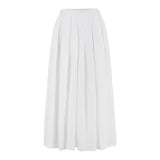 Weathered Linen Skirt - White