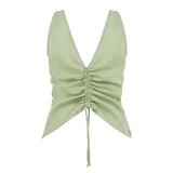 Windborne Linen Blouse - Light Green