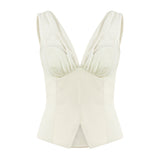 Afterimage Linen Blouse - Ecru