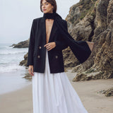 Weathered Linen Skirt - White