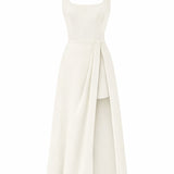 Close Enough Linen Dress - Ecru