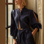 For Old Times' Sake Keten Şort - Beyaz ürün detayı 7 | Dor Raw Luxury
