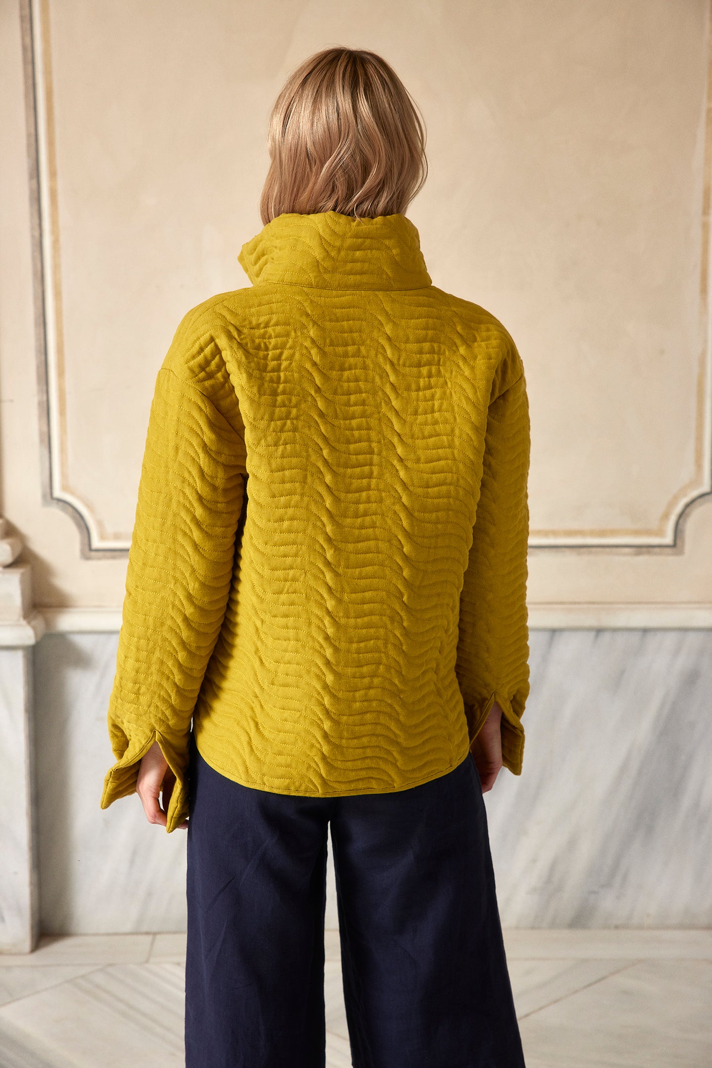 Future-Proof Kapitone Sweatshirt - Lacivert ürün detayı 4 | Dor Raw Luxury