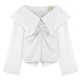 One Word After Another Linen Blouse - White