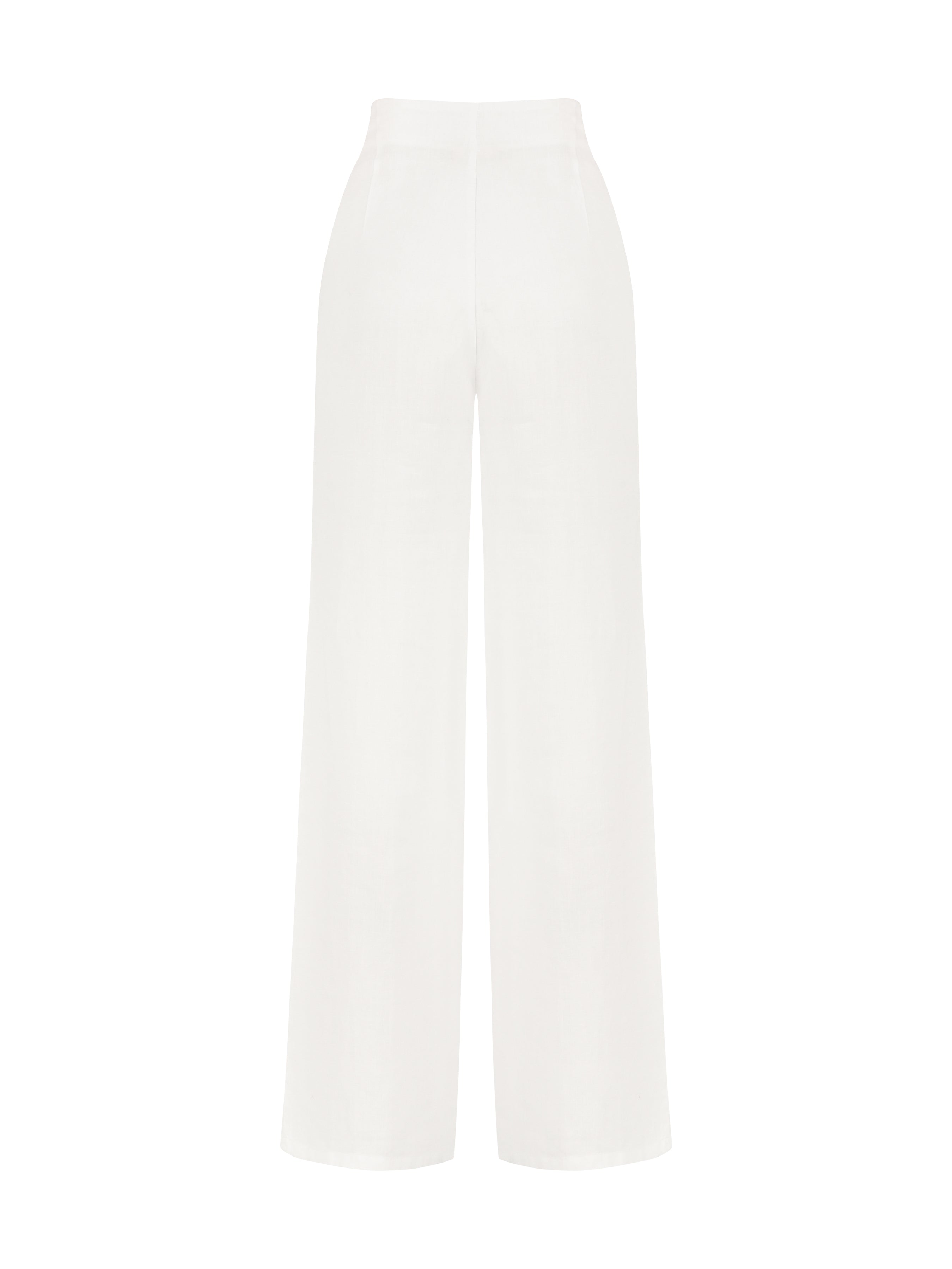 Soulskin Keten Pantolon - Beyaz ürün detayı 9 | Dor Raw Luxury