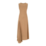 Camel keten elbise | yazlık elbise | Dor Raw Luxury